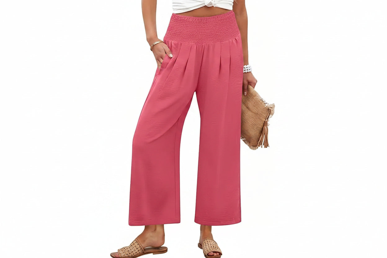 Completo donna Sage MyLumerya – top e pantalone a gamba ampia elegante
