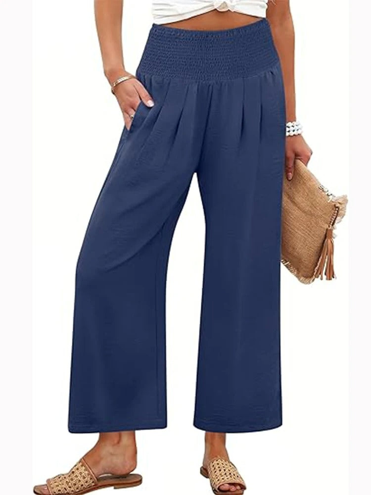 Completo donna Sage MyLumerya – top e pantalone a gamba ampia elegante