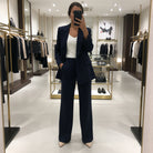 Completo blazer donna Clairé MyLumerya – giacca e pantalone avorio sartoriale
