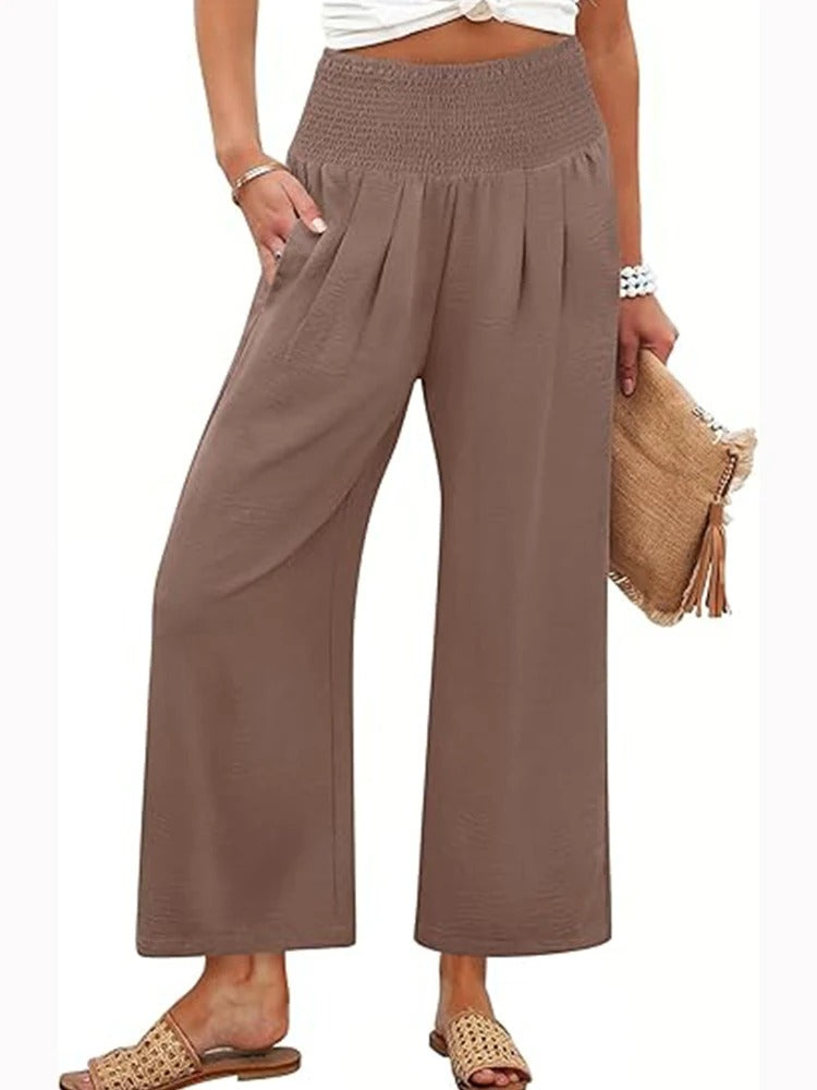 Completo donna Sage MyLumerya – top e pantalone a gamba ampia elegante
