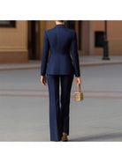 Completo doppiopetto donna Zyra MyLumerya – giacca strutturata e pantalone elegante
